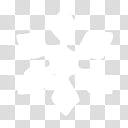 White Symbols Icons, Shuriken, snowflake logo transparent background PNG clipart