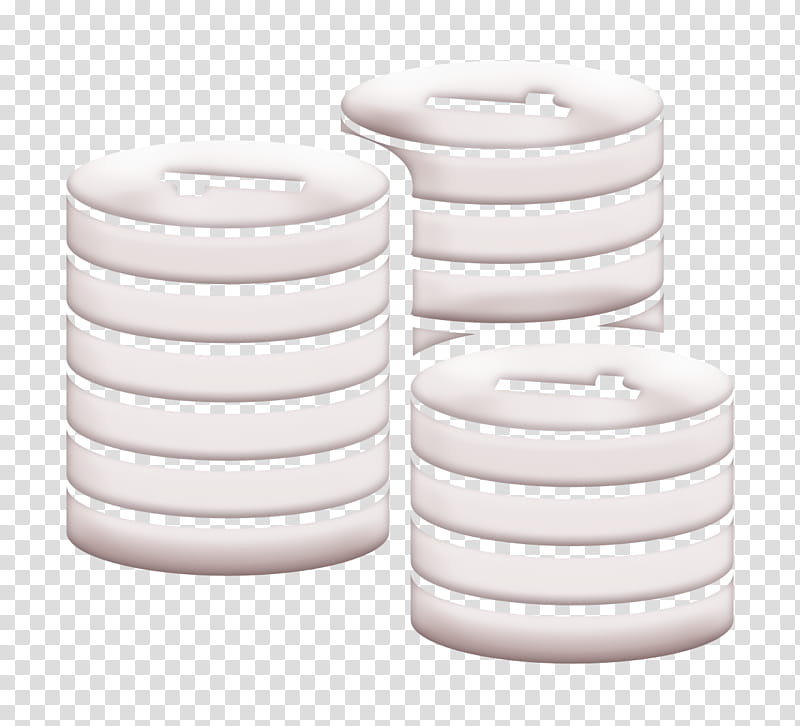 Finances and Trade icon commerce icon Money stacks of coins icon, Coin Icon, Games, Circle, Cylinder, Table, Porcelain transparent background PNG clipart