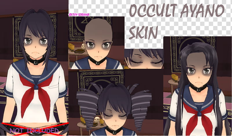 Occult Ayano Yandere Simulator Skin Female Anime Character