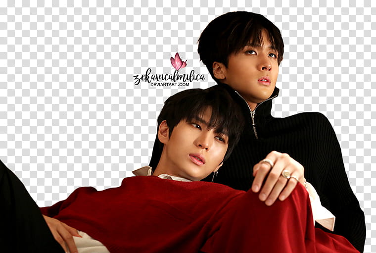 VIXX LR Ceci, two men looking right side transparent background PNG clipart