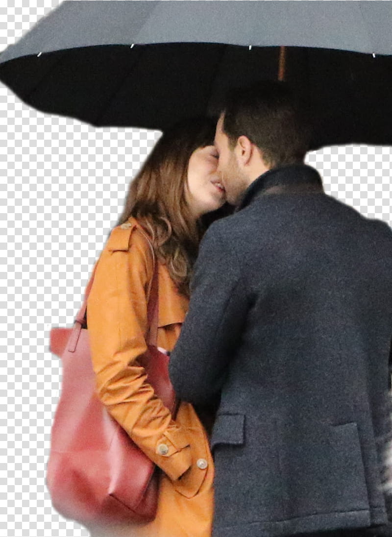 Fifty Shades Darker, man and woman holding umbrella kissing transparent background PNG clipart