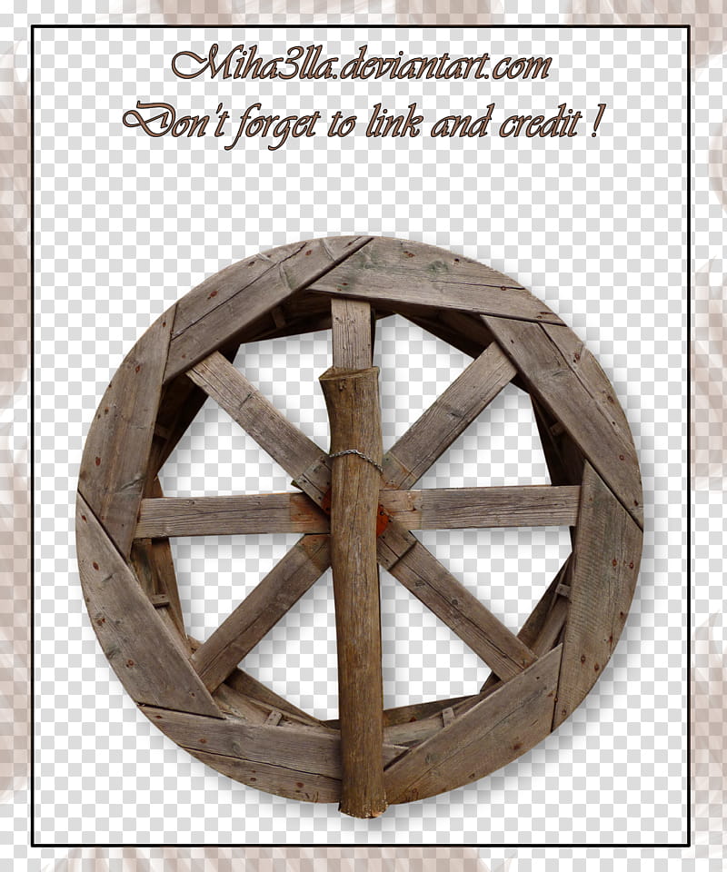 wooden mill precut, brown wooden wheel transparent background PNG clipart