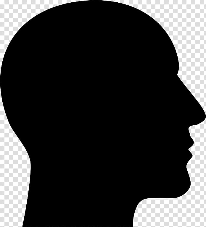 Man, Silhouette, Human Head, Face, Black, Nose, Chin, Headgear transparent background PNG clipart