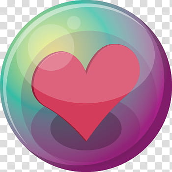 Heart Bubble Icons, pink, red heart illustration transparent background PNG clipart