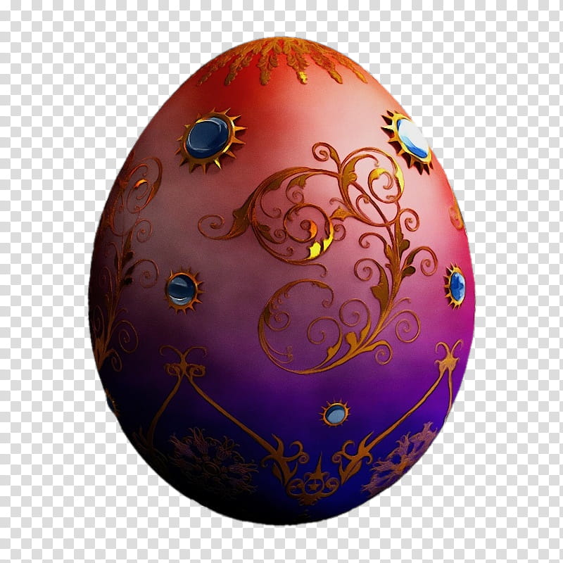 Easter egg, Watercolor, Paint, Wet Ink, Purple, Easter
, Ball, Fractal Art transparent background PNG clipart