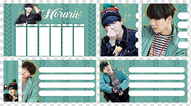 Etiquetas Suga BTS member transparent background PNG clipart