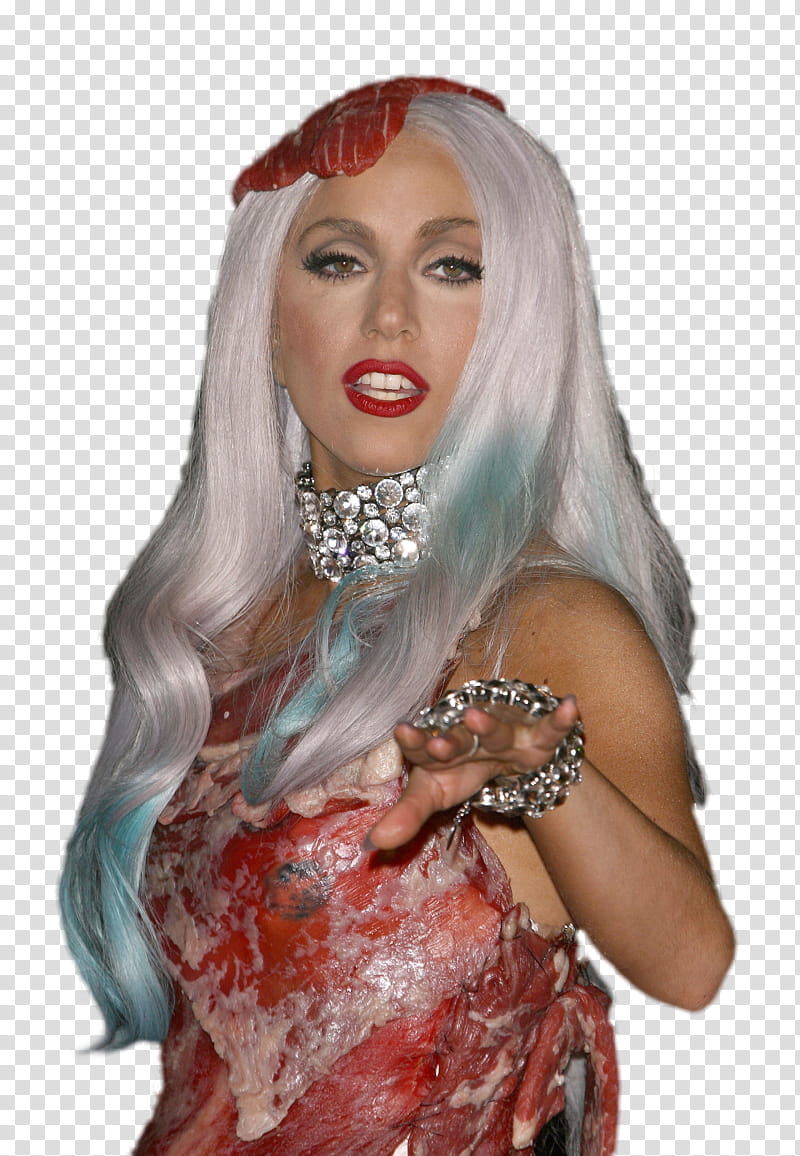 Lady Gaga Vestido de Carne transparent background PNG clipart