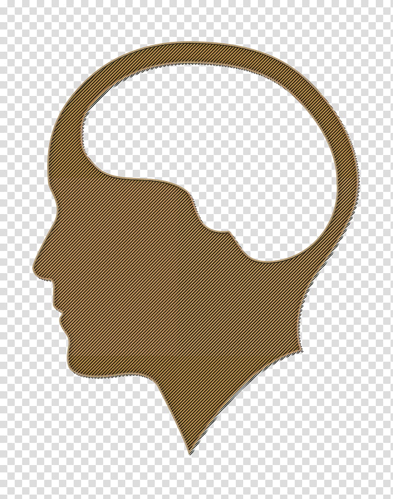 people icon Body Parts icon Brain icon, Head, Nose, Brown, Ear, Facial Hair, Beige transparent background PNG clipart