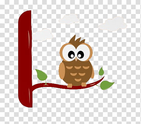 brown owl perched on branch transparent background PNG clipart