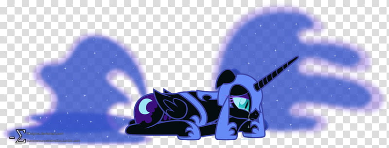 Upset Nightmare Moon (Redux), black and purple unicorn character illustration transparent background PNG clipart
