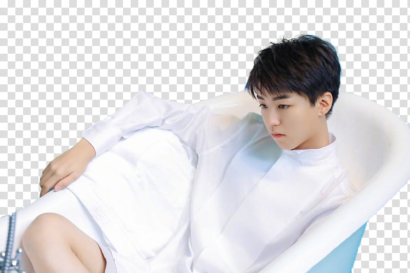 Share  TFBOYS, man lying in bathtub transparent background PNG clipart