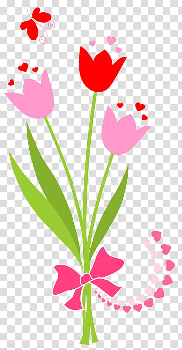 pink and red flower illustration transparent background PNG clipart