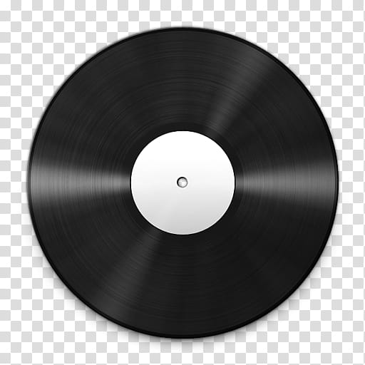 Vinyl Record Icons, Vinyl_White_, black vinyl disc art transparent background PNG clipart
