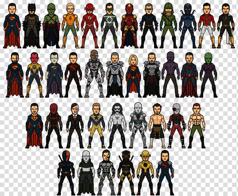 DC Universe Redesign, Marvel Heroes illustration transparent background PNG clipart