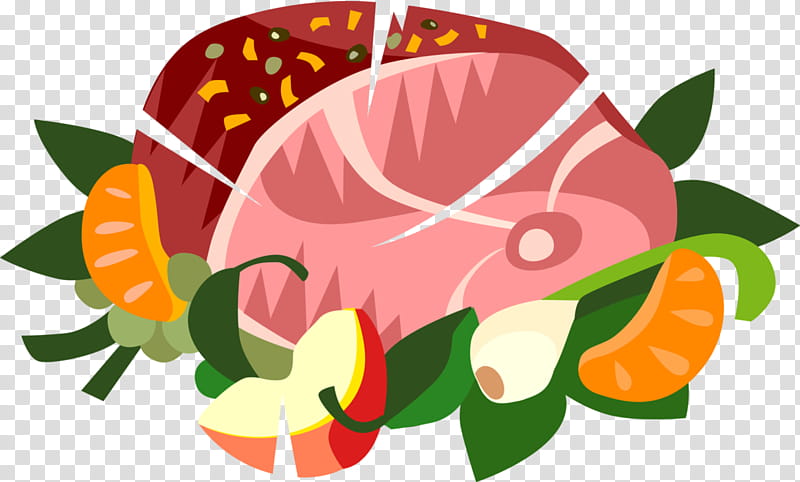 Cartoon Flower, Ham, Cartoon, Dinner, Meat, Newspaper, Blog, Coolclipscom transparent background PNG clipart