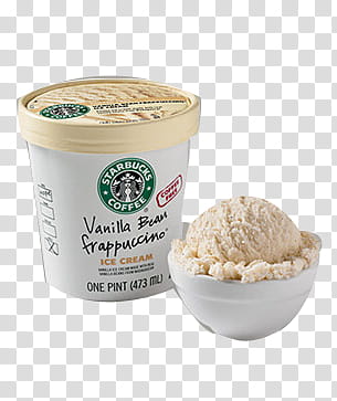 Starbucks coffee, Starbucks Coffee vanilla beans frappuccino ice cream transparent background PNG clipart