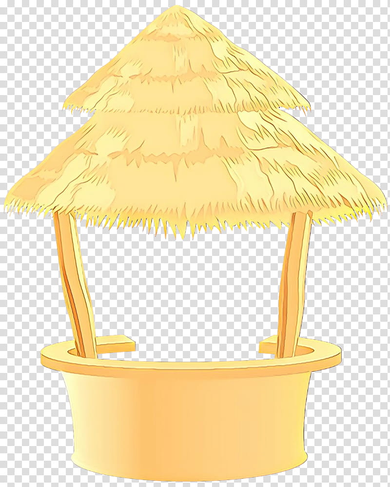 yellow shade roof lampshade lighting accessory, Cartoon transparent background PNG clipart