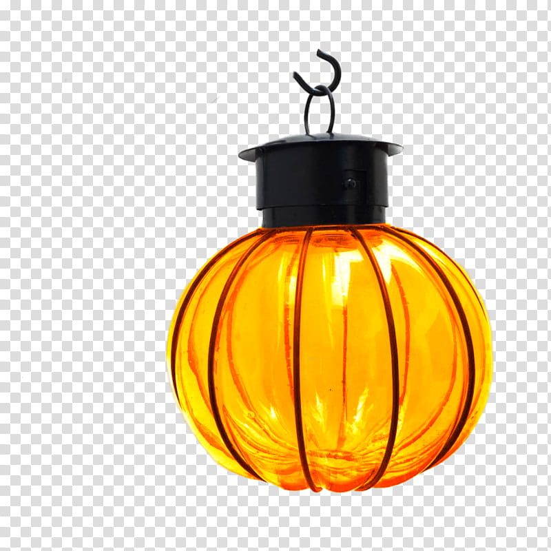 Orange, Yellow, Lighting, Pumpkin, Lantern, Lamp, Plant, Glass transparent background PNG clipart