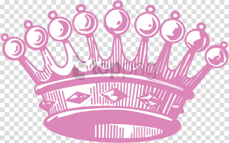 Cartoon Crown, Tiara, Pink, Hair Accessory, Baking Cup, Magenta, Headpiece transparent background PNG clipart