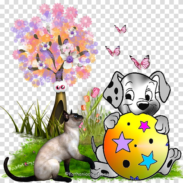 Dog And Cat, Tree, Shrub, 2018, Flower, Flora, Easter
, Grass transparent background PNG clipart