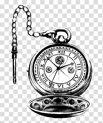mochizuki  white and black, gray pocket watch transparent background PNG clipart