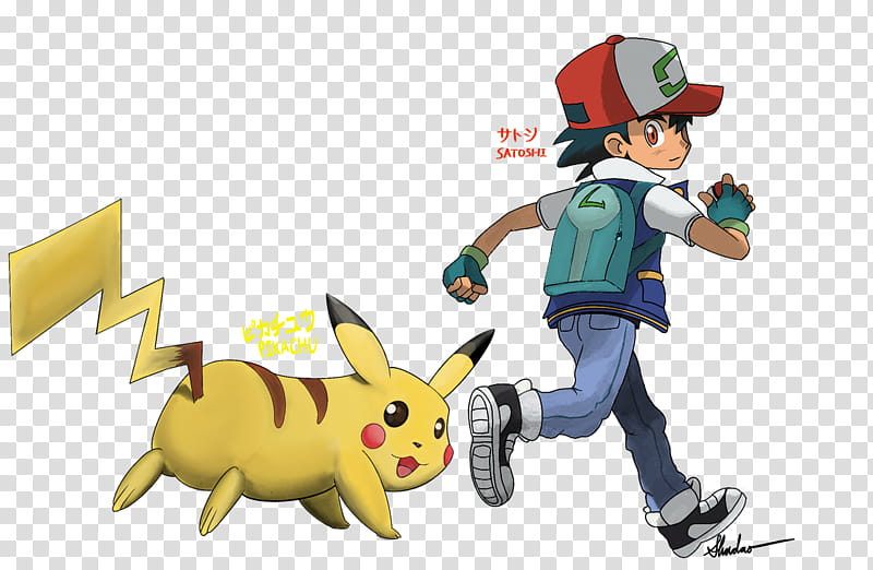 Ash And Pikachu (I Choose You!) transparent background PNG clipart