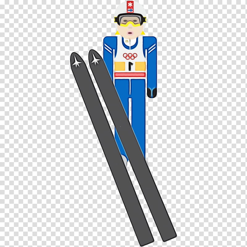 ski, Watercolor, Paint, Wet Ink transparent background PNG clipart