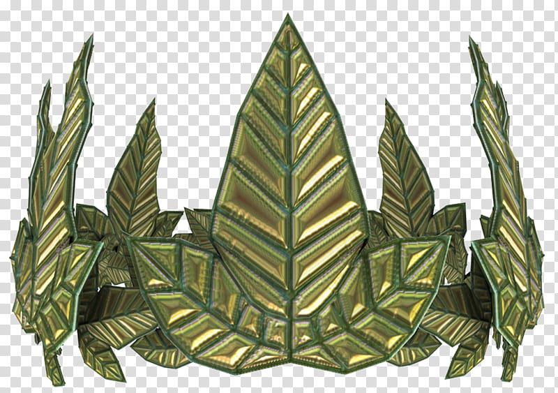 leaf crown, green leaf-themed crown transparent background PNG clipart