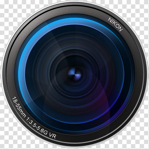 Camera Replcemnt ICON and , LensRep, black Nikon camera lens transparent background PNG clipart