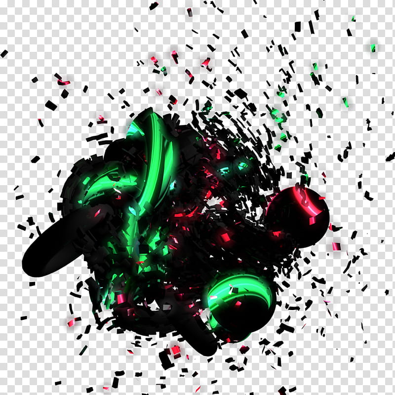 SciFi Render , crashed green and red motorcycle illustration transparent background PNG clipart