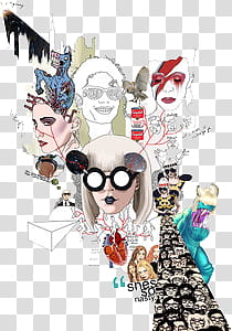 , multicolored famous people transparent background PNG clipart