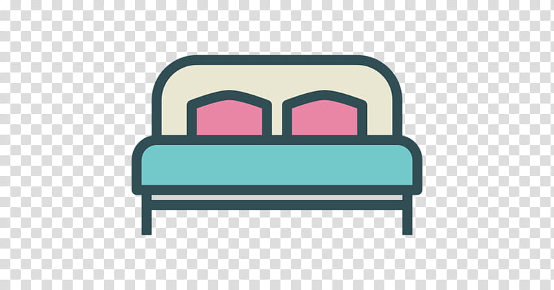 Sleep, Bed, Bed Sheets, Bedroom, Couch, Furniture, Turquoise, Line transparent background PNG clipart