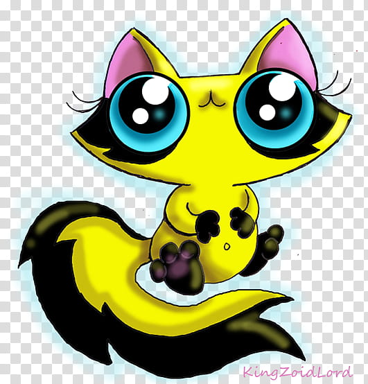 Funny cat yellow racoon, yellow, pink, and blue cat character transparent background PNG clipart