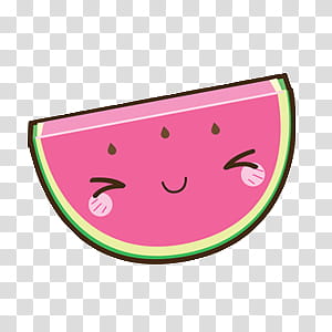 Cute, watermelon transparent background PNG clipart