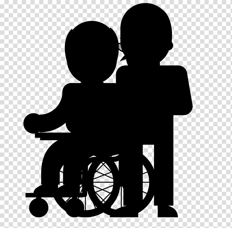 Love Silhouette, Chair, Human, Behavior, Wheelchair, Sitting, Interaction, Sharing transparent background PNG clipart