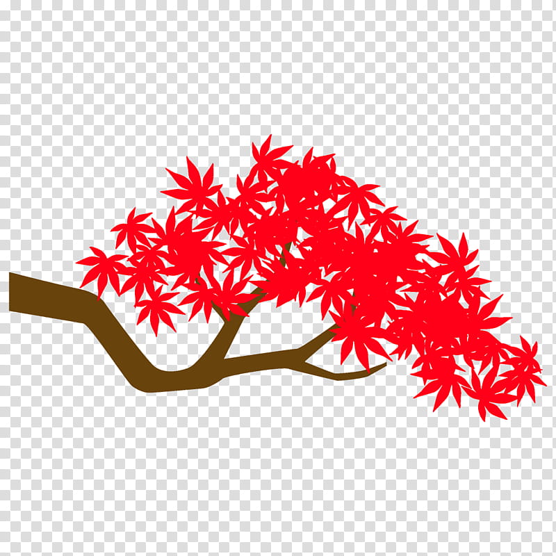 maple branch maple leaves autumn tree, Fall, Red, Leaf, Plant, Flower, Twig transparent background PNG clipart