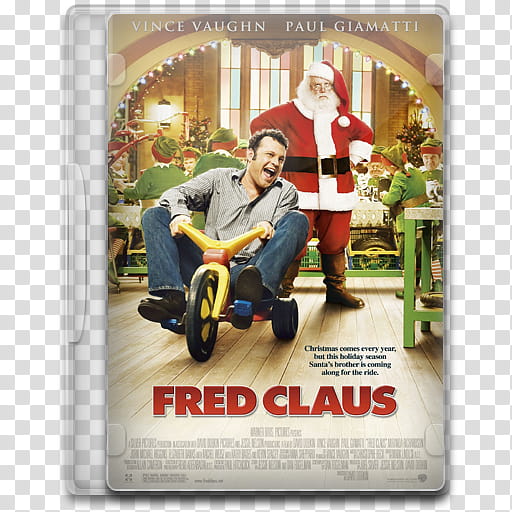 Movie Icon , Fred Claus, Fred Claus DVD case transparent background PNG clipart