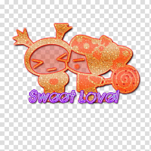 Textos s, orange glitter couple sweet love illustration transparent background PNG clipart