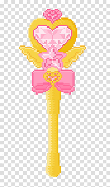 yellow and pink wand illustration transparent background PNG clipart