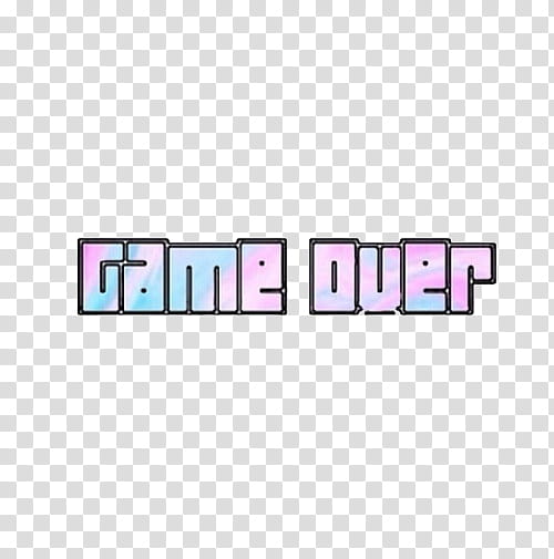 Game Over text screenshot transparent background PNG clipart