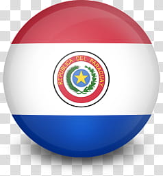 WorldCup Flag Balls  Icons, white and blue Paraguay flag transparent background PNG clipart