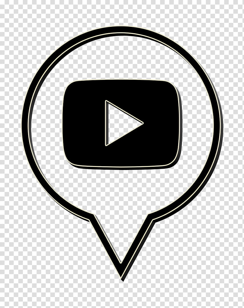 Youtube Black And White Icon, Logo Icon, Pin Icon, Play Icon, Youtube Icon, Youtube Premium, Color, Social Media transparent background PNG clipart