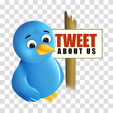 Twitter , Tweet about us signage transparent background PNG clipart