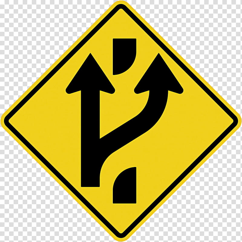 Road, Reverse Curve, Sign, Warning Sign, Traffic Sign, Symbol, Highway, Shape transparent background PNG clipart