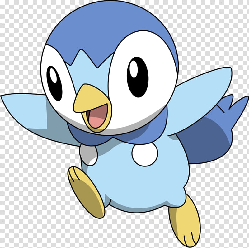 Piplup, blue bird illustration transparent background PNG clipart