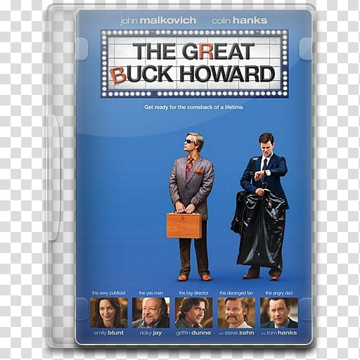 Movie Icon , The Great Buck Howard, The Great Buck Howard DVD case transparent background PNG clipart