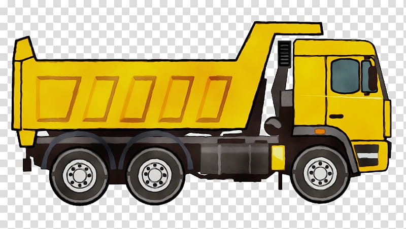 land vehicle vehicle transport truck commercial vehicle, Watercolor, Paint, Wet Ink, Garbage Truck, Car, Trailer Truck transparent background PNG clipart