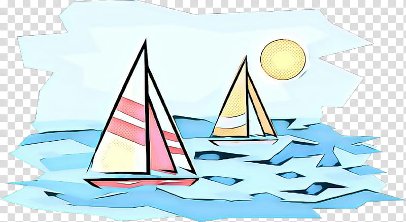 sailing sailing sail sailboat boat, Pop Art, Retro, Vintage, Vehicle, Mast, Watercraft, Yacht Racing transparent background PNG clipart