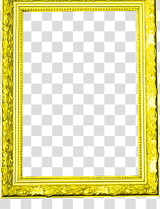 frames, yellow borderline frame illustration transparent background PNG clipart