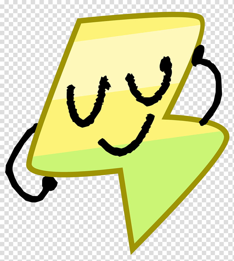 Emoticon Smile, Battle For Dream Island, Lightning, Blog, Character, Black Lightning, Yellow, Smiley transparent background PNG clipart